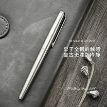 Hongdian517S-pluma estilográfica de acero inoxidable plateado, pluma de alta precisión F/EF, plumas de tinta para escuela y oficina, papelería de regalo 2024 - compra barato