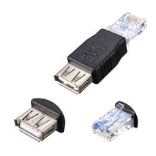 USB тип A гнездо к RJ45 папа Ethernet адаптер маршрутизатор разъем Разъем Портативный Ethernet адаптер компьютер 2024 - купить недорого