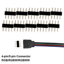 20pcs 4-pin 5-pin Connector RGB RGBW RGBWW 2835 3528 5050 Used for led light strip Accessories 2024 - buy cheap