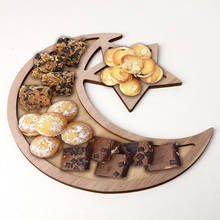 Decoraciones de Ramadán, colgante de madera con forma de Luna y Estrella, decoración EID Mubarak para el hogar, Islam, evento musulmán, suministros de fiesta, decoración Eid al-fitr 2024 - compra barato
