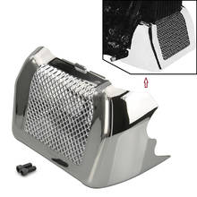 Chrome Oil Cooler Cover Case Radiator Guard For Harley Touring Road Glide Special Road King FLTRX 2017-2018 2024 - buy cheap