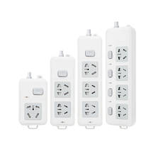 Power Strip Socket with Power on/off Safety Door Three-stage 10A 16A Plug Air Conditioner Water Heater Electrical Socket 2024 - buy cheap
