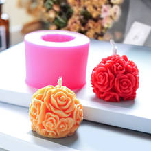 3D силиконовая форма в виде цветка розы DIY пресс-формы для свечей воск для ароматерапии гипс пресс-формы для мыла формы шоколада силиконовые формы для выпечки Свадебные украшения 2024 - купить недорого