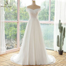 Vestido de casamento elegante do laço do pescoço do barco vestidos de noiva vestido de novia robe de mariee 2024 - compre barato