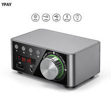 Mini tpa3116 amplificador de potência bluetooth 5.0, receptor estéreo de áudio para carro em casa amp usb u-disk 100w reprodutor de música 2024 - compre barato