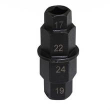 Herramientas de reparación de motocicletas, llave de desmontaje especial de husillo de rueda delantera, manga de desmontaje Universal hexagonal, 17, 19, 22 y 24mm 2024 - compra barato