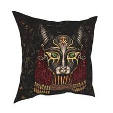 Bastet-funda de almohada de diosa egipcia para decoración del hogar, cubierta de cojín para coche, estampado de doble cara, cultura egipcia 2024 - compra barato