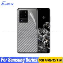 Protector de pantalla de cubierta trasera de fibra de carbono para Samsung Galaxy S21 S20 FE Ultra S10 5G Plus Note 20 10 Lite 9 Pegatina Película Sin Vidrio 2024 - compra barato