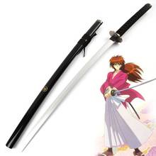 [Funny] 100cm Cosplay Anime Rurouni Kenshin Himura Kenshin weapon Japan samurai wooden Sword model Costume party Anime show gift 2024 - buy cheap