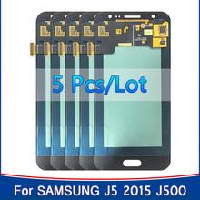 Atacado 5 peças de tela lcd original para samsung galaxy, para samsung galaxy j5 2015 j500 j500g j500y j500m j500h display lcd touch screen digitalizador montagem 2024 - compre barato