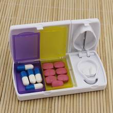Creative Portable Pill Dispenser Seal Medicine Box Drug Storage Case Pill Cutter Splitter Pill Case with Blade 2024 - buy cheap