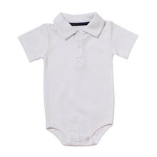 Summer Baby Boy Girl Rompers Turn-down Collar Infant Newborn Cotton Clothes Jumpsuit For 0-2Y Toddlers Bebe Outfits 2024 - buy cheap