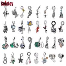 Seialoy Airplane Hot Air Balloon Pendant Fox Seahorse Starfish Castle Dangle Charm Fit Bracelet & Necklace Jewelry Accessory 2024 - buy cheap