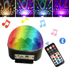 Bluetooth MP3 LED Disco Light Ball Party Light Rotating Stage Lamp DJ Projector Laser Music Play Sound lights Disco Lamp Party 2024 - buy cheap