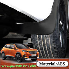 For Peugeot 2008 2019 2020 Car Styling ABS Car Mud Flaps Splash Guard Mudguard Mudflaps Fender External Cover Auto Accessories 2024 - buy cheap