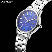 Sinobi 2019 Stainless Steel Woman Watch Fashion Casual Ladies Quartz Wristwatches Calender Female AAA Quality Clock reloj mujer 2024 - buy cheap