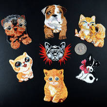 New Husky Patch for Baby Clothing Backpack Decoration Small Puppy Chihuahua Shiba Dog Applique Iron on Embroidery Patches Badge 2024 - buy cheap
