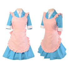 Danganronpa Yukizome Chisa Maid Dress Uniform Cosplay Costume Outfits Clothes Halloween Party Carnival Role Play Dangan Ronpa 2024 - buy cheap