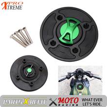 Motorcycle CNC Gas Fuel Tank Cap Cover For Kawasaki KLX230R 2020 ZX6R Z600 Z900 VERSYS-X 300 17-19 NINJA400 18-19 NINJA650 17-19 2024 - buy cheap