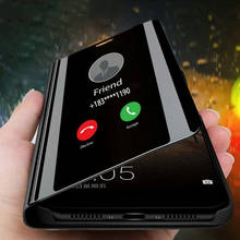 Smart Mirror Flip Phone Case for Huawei P smart plus 2019  Nova 3e 3i 5i 5 pro 4 4e honor 20 10 lite 9x Case Sleep wake LED View 2024 - buy cheap