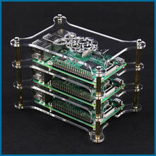 S ROBOT Raspberry Pi 4 Model B Acrylic Case Clear Transparent Shell For Raspberry Pi 3B/3B Plus Case RPI138 2024 - buy cheap