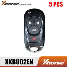 Проводной пульт дистанционного управления Xhorse XKBU02EN для Buick Flip с 4 кнопками на английском языке 5 шт./лот 2024 - купить недорого