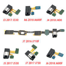 20Pcs Earphone Headphone Jack Audio For Samsung Galaxy A7 A5 A3 J3 J5 J7 2017 A320 A520 A720 J7 Prime J4 2018 flex Cable Part 2024 - buy cheap