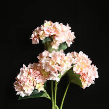 Silk hydrangea Bride bouquet wedding home new Year decoration accessories for vase flower arrangement Artificial flowers 2024 - buy cheap