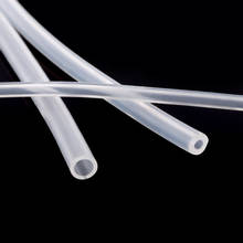 Tubo de silicona transparente de grado alimenticio, manguera de goma suave de 3, 4, 5, 6, 7, 8, 9, 10mm de diámetro, Flexible, para leche y cerveza, 1 metro 2024 - compra barato