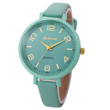 Новая мода простые женские часы повседневные шашки искусственная кожа кварцевые аналоговые наручные часы Высокое качество наручные часы подарок для женщин 2022 - купить недорого