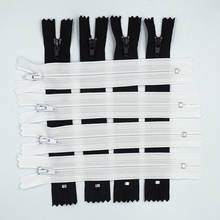 20 шт. черно-белые 3 # ( 10 см-100 см) закрытые нейлоновые застежки-молнии для шитья 2024 - купить недорого
