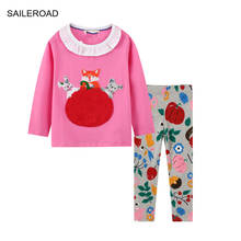 SAILEROAD/весенне-осенний комплект одежды для мальчиков, хлопковая детская одежда с длинными рукавами и рисунком коровы, комплекты для маленьких детей костюмы для мальчиков комплект с животными 2024 - купить недорого