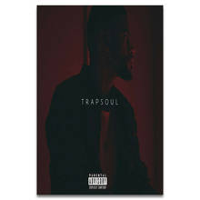 Trapsoul Bryson Tiller Album Silk Fabric Wall Poster Art Decor Sticker Bright 2024 - buy cheap