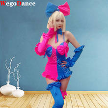Valentine's Day Party Costume Nightclub Gogo Bar Dance Pink Blue Lovely Sexy Sweet Clothing 2024 - buy cheap