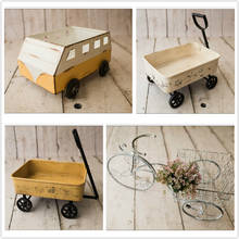 Newborn Children's Photography Small Cart Mini Tricycle Props Shooting Container Ornaments Baby photography Store 2024 - buy cheap