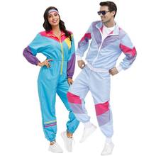 Adult Couples Vintage 60s 70s Disco Cosplay Costume Halloween Purim Party Retro Role Play Hippie Gogo Fancy Dress 2024 - buy cheap