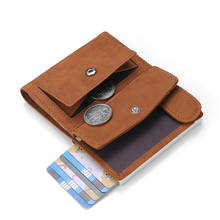 DIENQI Rfid Credit Card Holder Wallets Men Genuine Leather Smart Business Cardholder Case Metal Minimalist wallet nederlands Bag 2024 - buy cheap