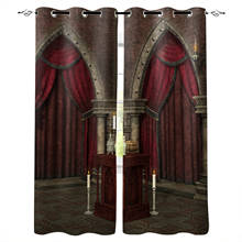 Gothic Mysterious Dark Room Luxury Curtains for Living Room Bedroom Kitchen for Windows Kids Room Blackout Curtains 2024 - buy cheap