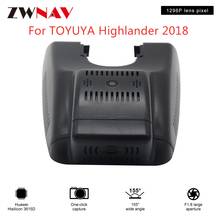 Gravador para direção escondida hd, para toyuya highlander 2018, dvr, câmera frontal do carro, wi-fi 2024 - compre barato