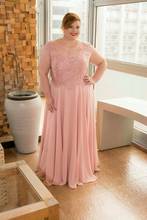 Plus Size 2021 Mother Of The Bride Dresses Blush Pink vestido madrinha longo farsali Wedding Guest vestido de madrinha 2024 - buy cheap