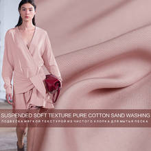 Pearlsilk-tela de sarga de algodón para 100%, material suave de 148cm de ancho, color rosa, para verano 2024 - compra barato