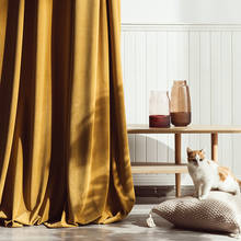 Light Luxury Nordic Dark Gold Retro Velvet Velvet Blackout Curtains for Living Room Bedroom Custom Velvet Curtains 2024 - buy cheap