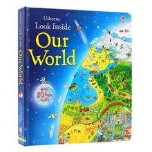 English Picture Book Look Our World baby educational Picture 200 points There are 80 places to turn, English children's books, gifts for children, baby puzzle Picture 2024 - buy cheap