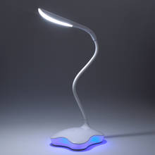 Luminária led de mesa com 3 níveis, regulável, com sensor de toque, usb, para leitura, para quarto, dobrável, luz noturna