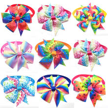 30 Pcs Pet Dog Cat Bow Tie Colorful Spring Bowknot Adjustable Pet Collaar Bow Tie Necktie Dog Accessories Pet Supplier 2024 - buy cheap