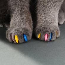 Cats Kitten Paws Grooming Nail For Cats Claw Cap+ Adhesive Glue+Applicator Soft Rubber Pet Nail Cover/Paws Caps Pet Cat Supplies 2024 - buy cheap