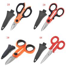 2/1 High Carbon Steel Scissors Household Shears Tools Electrician Scissors Stripping Wire Cut Tools for Fabrics, Paper and Cable 2024 - buy cheap