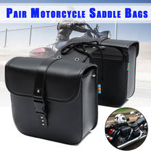 Пара универсальных мотоциклетных седельных сумок, боковое хранилище, сумка для багажа, вилка, сумка для инструментов для Harley/Honda 2024 - купить недорого