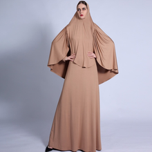 Мусульманская женская юбка яркое платье Рамадан скромная одежда однотонное турецкое индийское Средний Восток традиционное элегантное платье 2024 - купить недорого