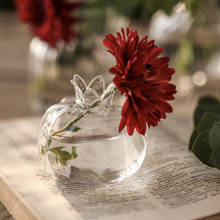 Terrario florero de cristal para flores, maceta suculenta, exhibición de plantas de aire, centro de mesa decorativo, ornamento de flores para el hogar o boda 2024 - compra barato